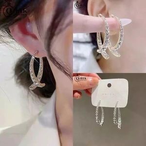 Sparkling Zircon Long Earring Luxury Imitation Twist Long Tassel Drop Earrings
